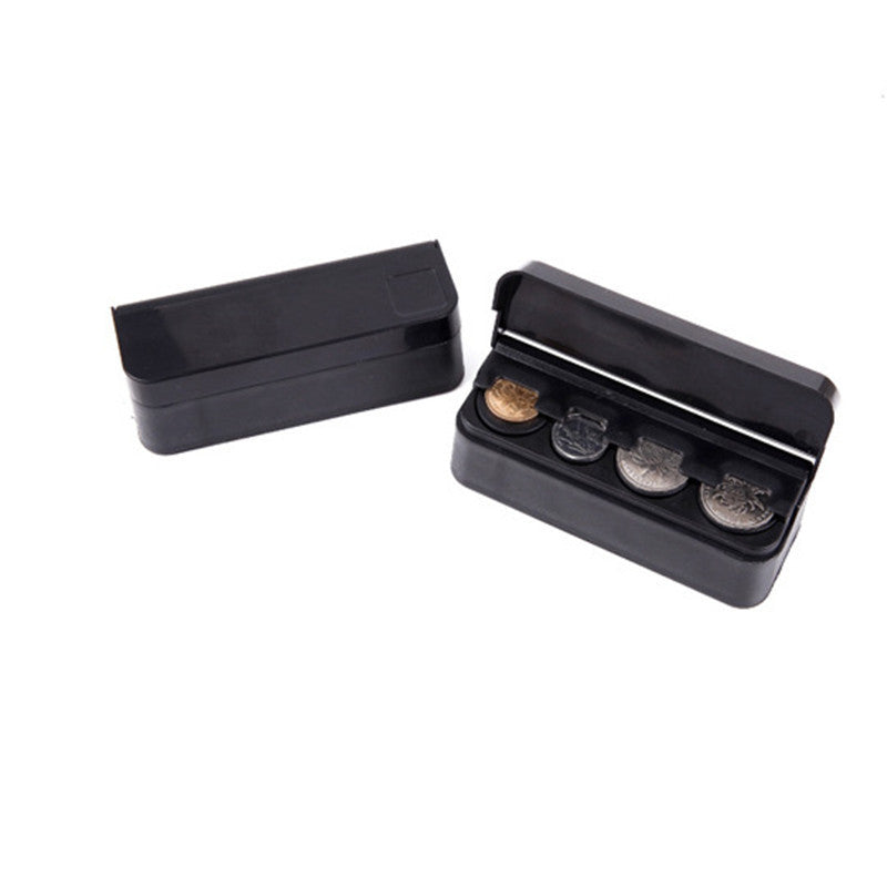Compact car coin organizer