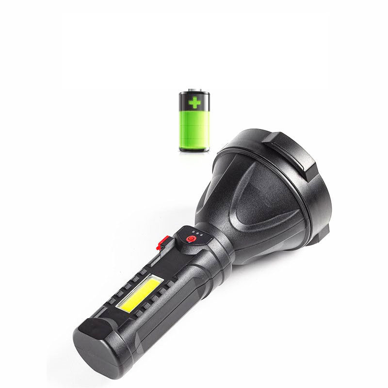 Plastic Outdoor USB Rechargeable Flashlight