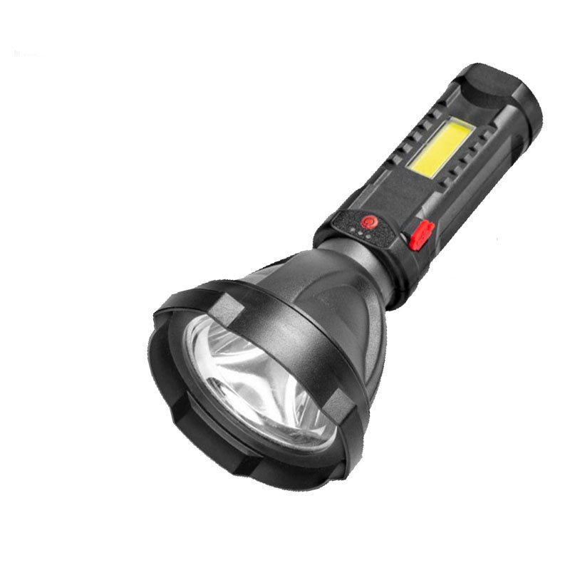 Plastic Outdoor USB Rechargeable Flashlight